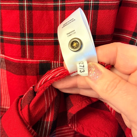 Beachlunchlounge Red and Black Plaid Shirt - Picture 7 of 7